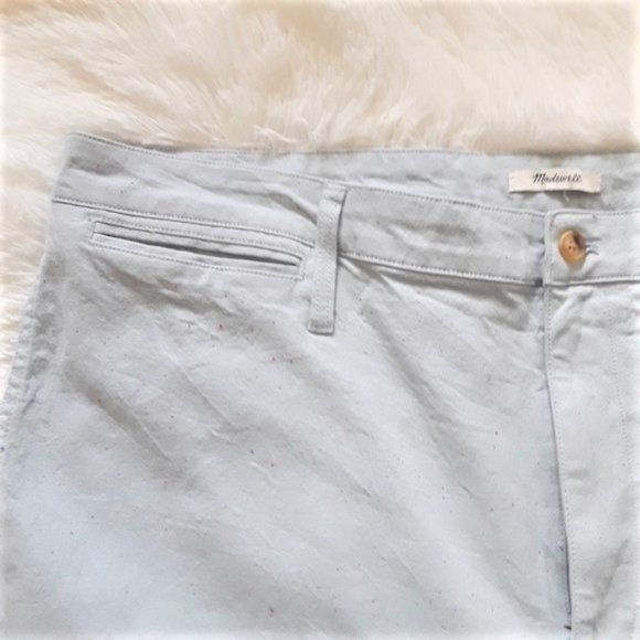 MADEWELL Slim Emmett Wide-Leg Crop Pants Speckle - Picture 6 of 14